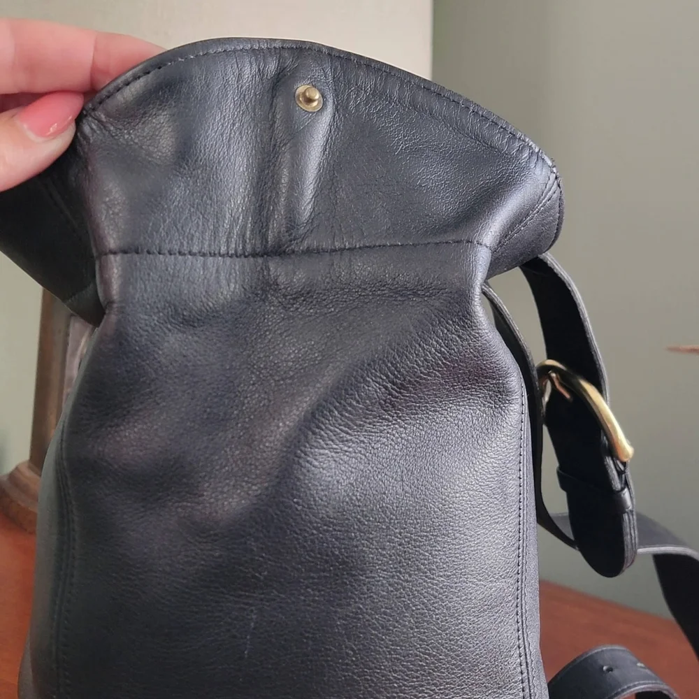 Coach 4160 Soho Sling Backpack Black Leather Vintage Y2K Bag